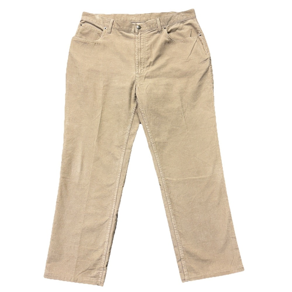 Jos A Bank VIP Corduroy pants Mens 38x29 Beige 5 Pocket Cotton Preppy Workwear